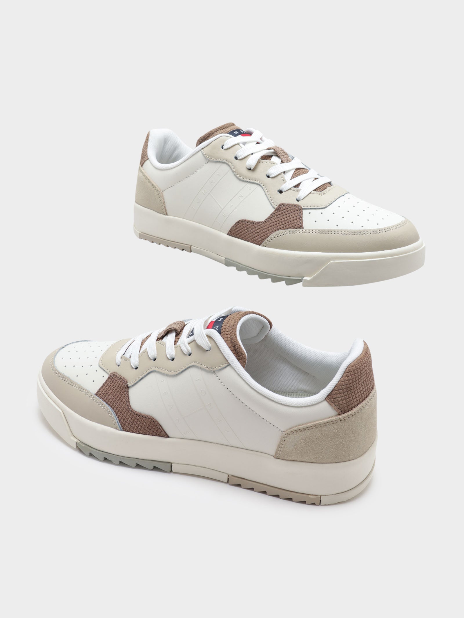 Mens Leather Cupsole Trainers