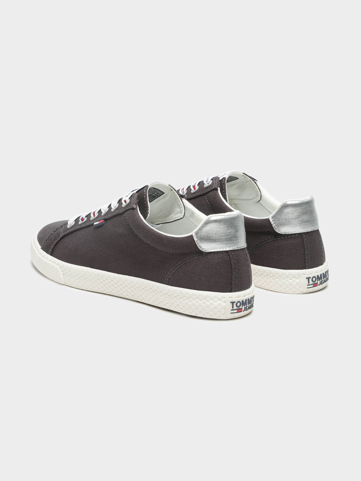 Womens Tommy Jeans Casual Sneaker in Black &amp; White