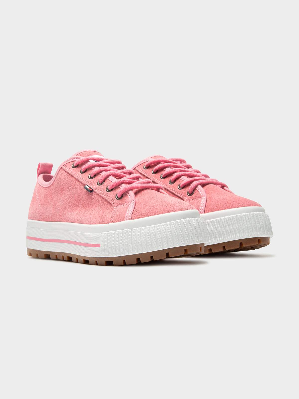 Womens Cleated Sneakers in Sea Pink
