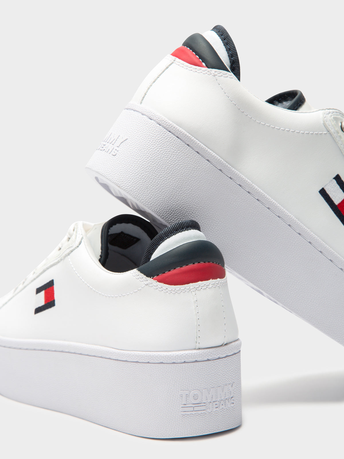 Womens Flatform Tommy Jeans Sneakers in White