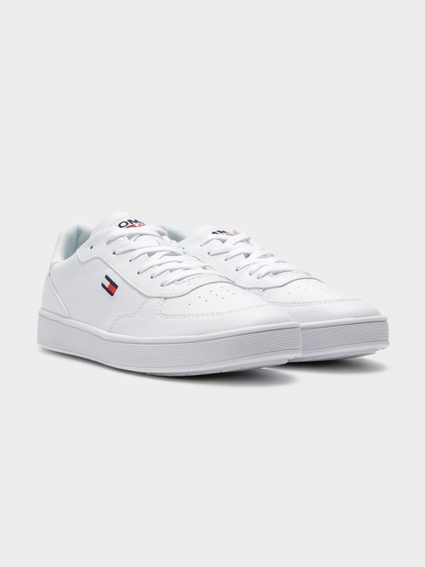 Womens Cupsole Sneakers in White - Glue Store