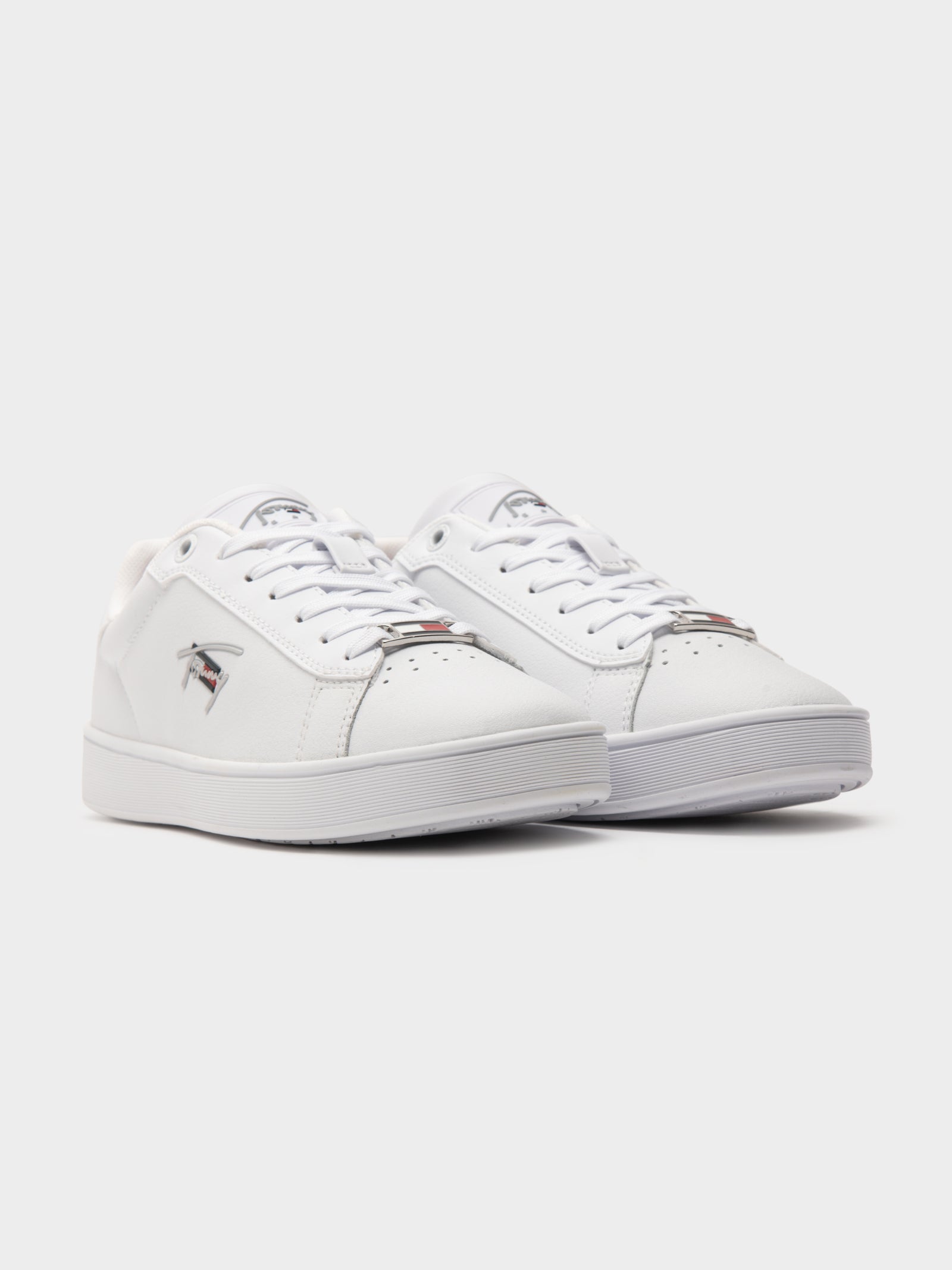 Womens Signature Logo Cupsole Sneakers