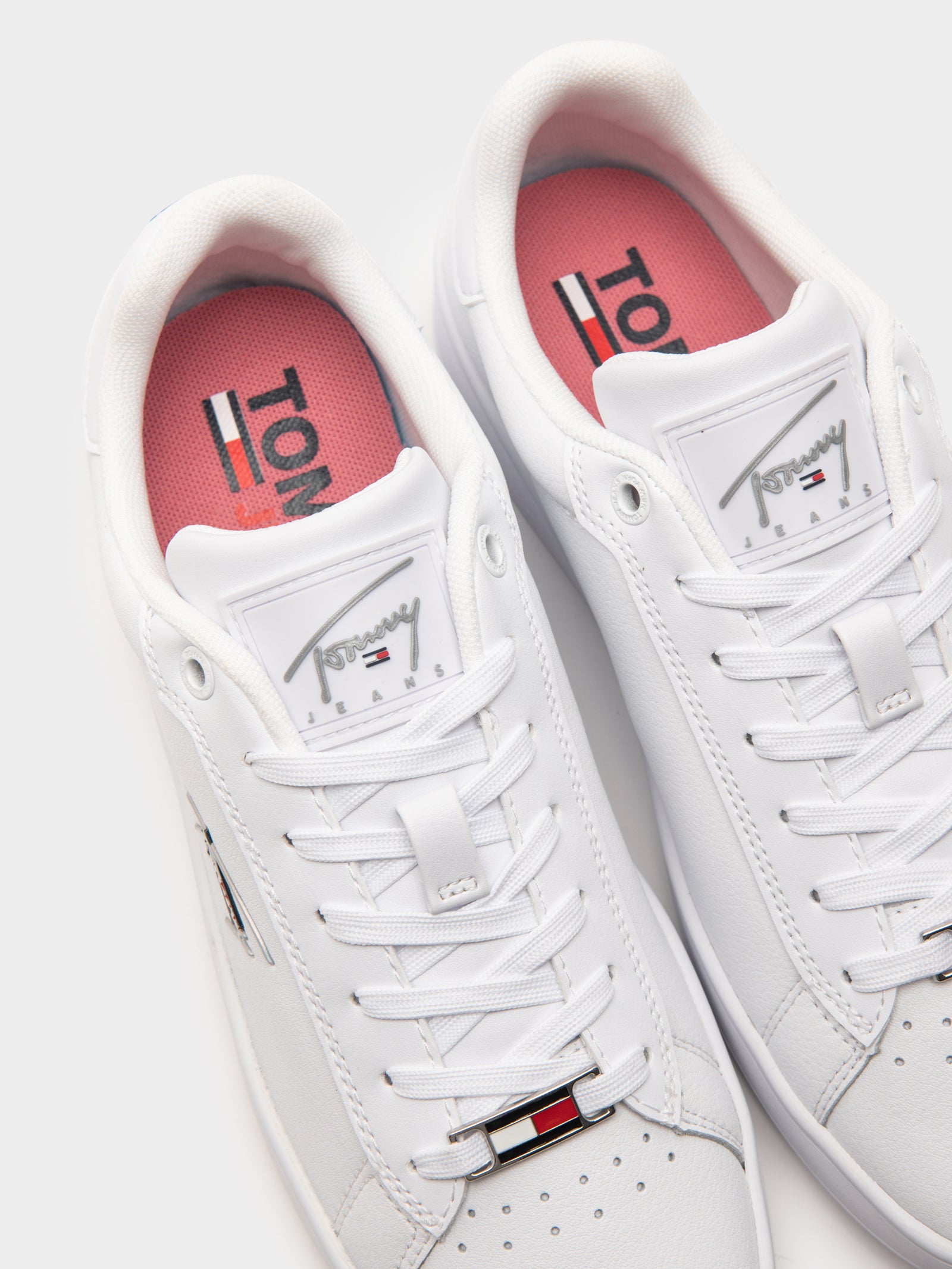 Womens Signature Logo Cupsole Sneakers