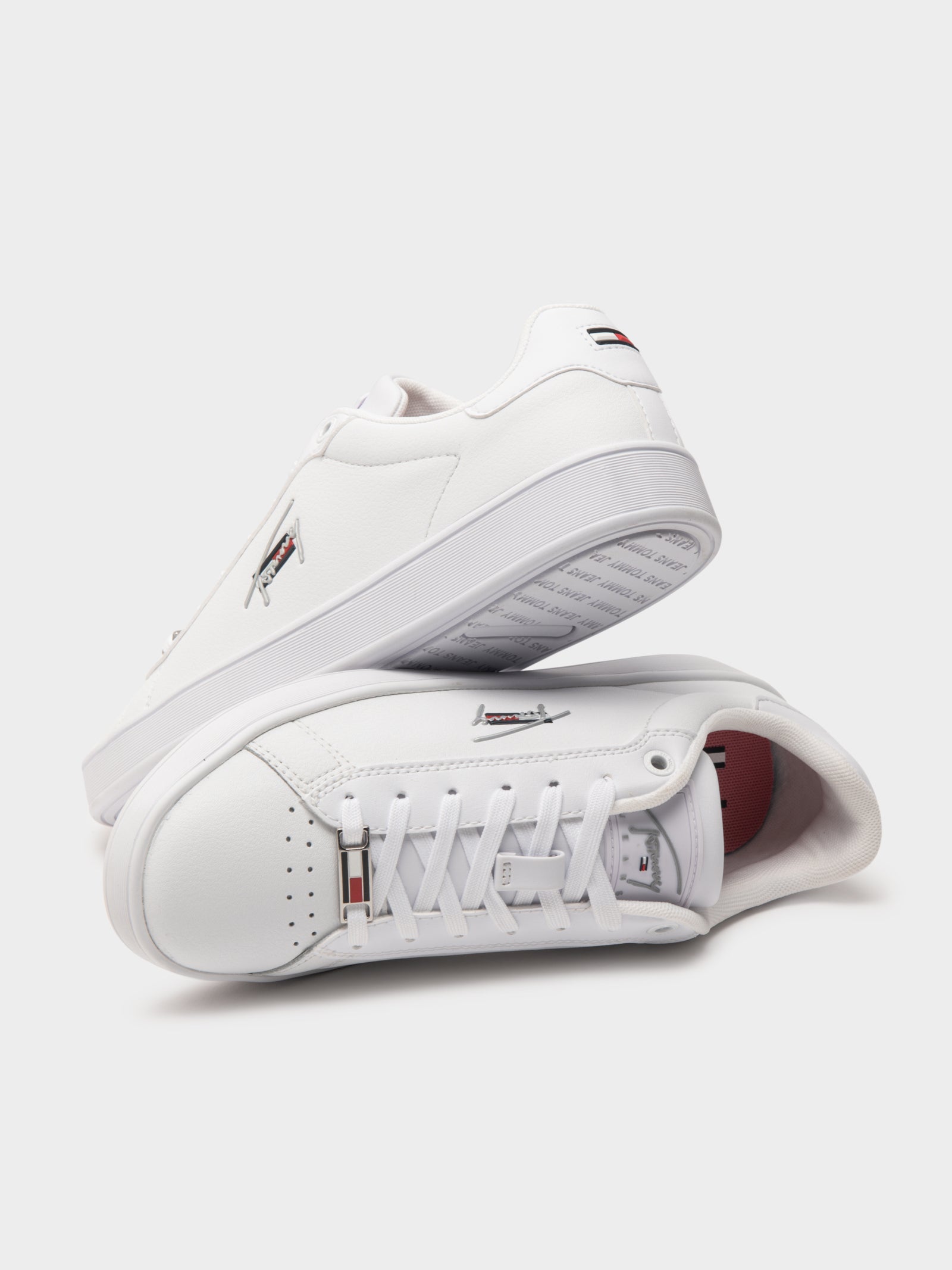 Womens Signature Logo Cupsole Sneakers