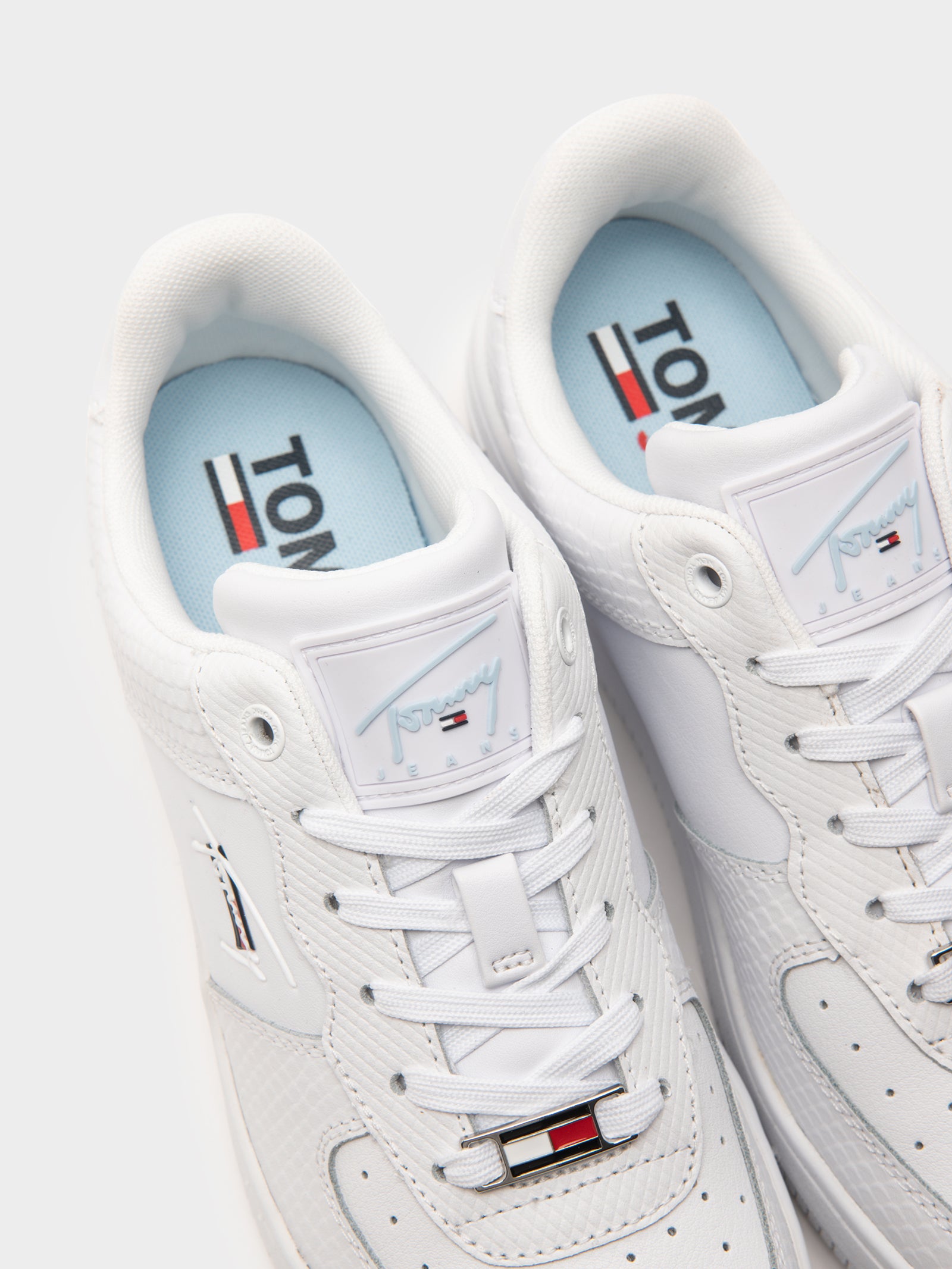 Womens Textured Leather Basket Cupsole Sneakers