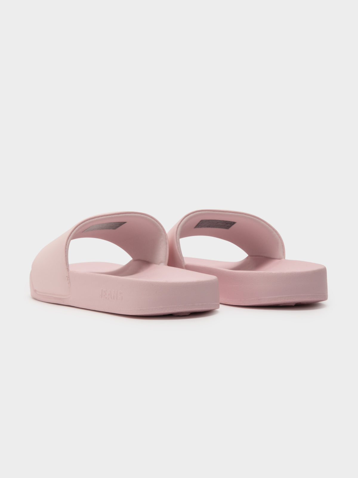 Womens Essential Pool Slides in Light Pink