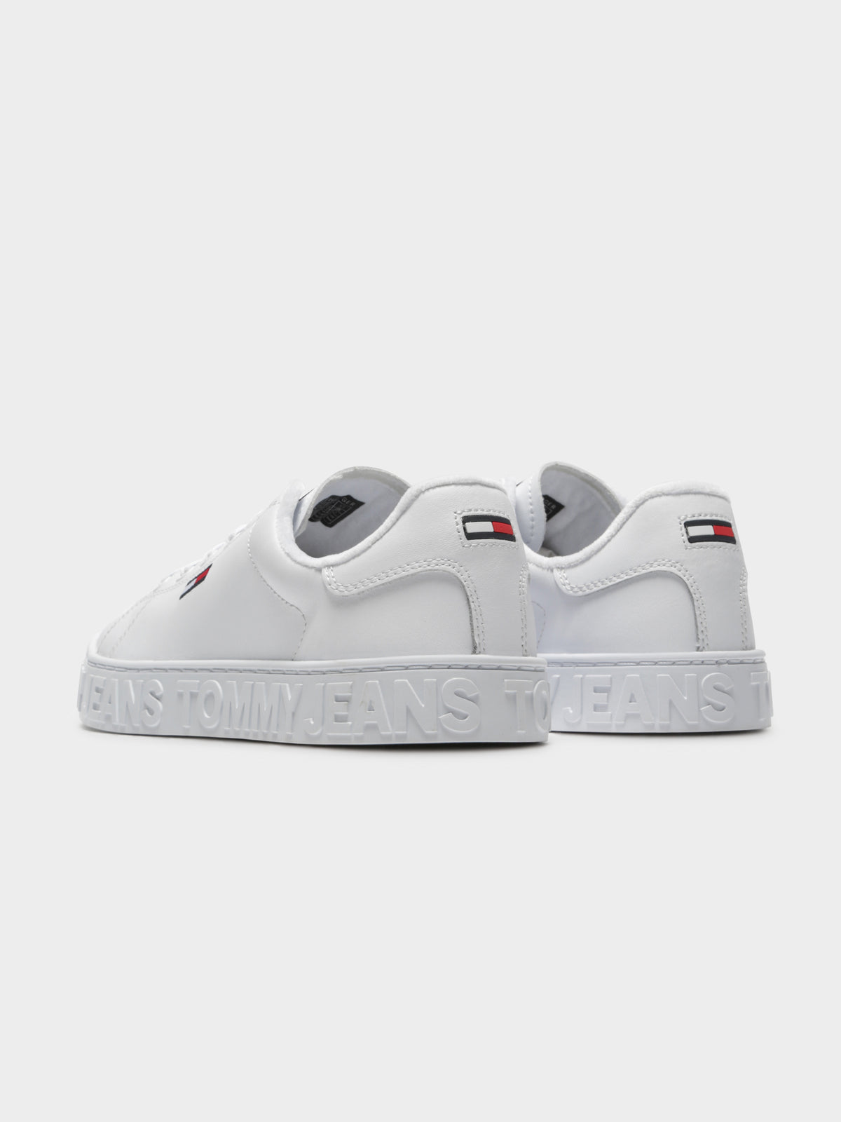 Cool Tommy Jeans Cupsole Sneakers in White