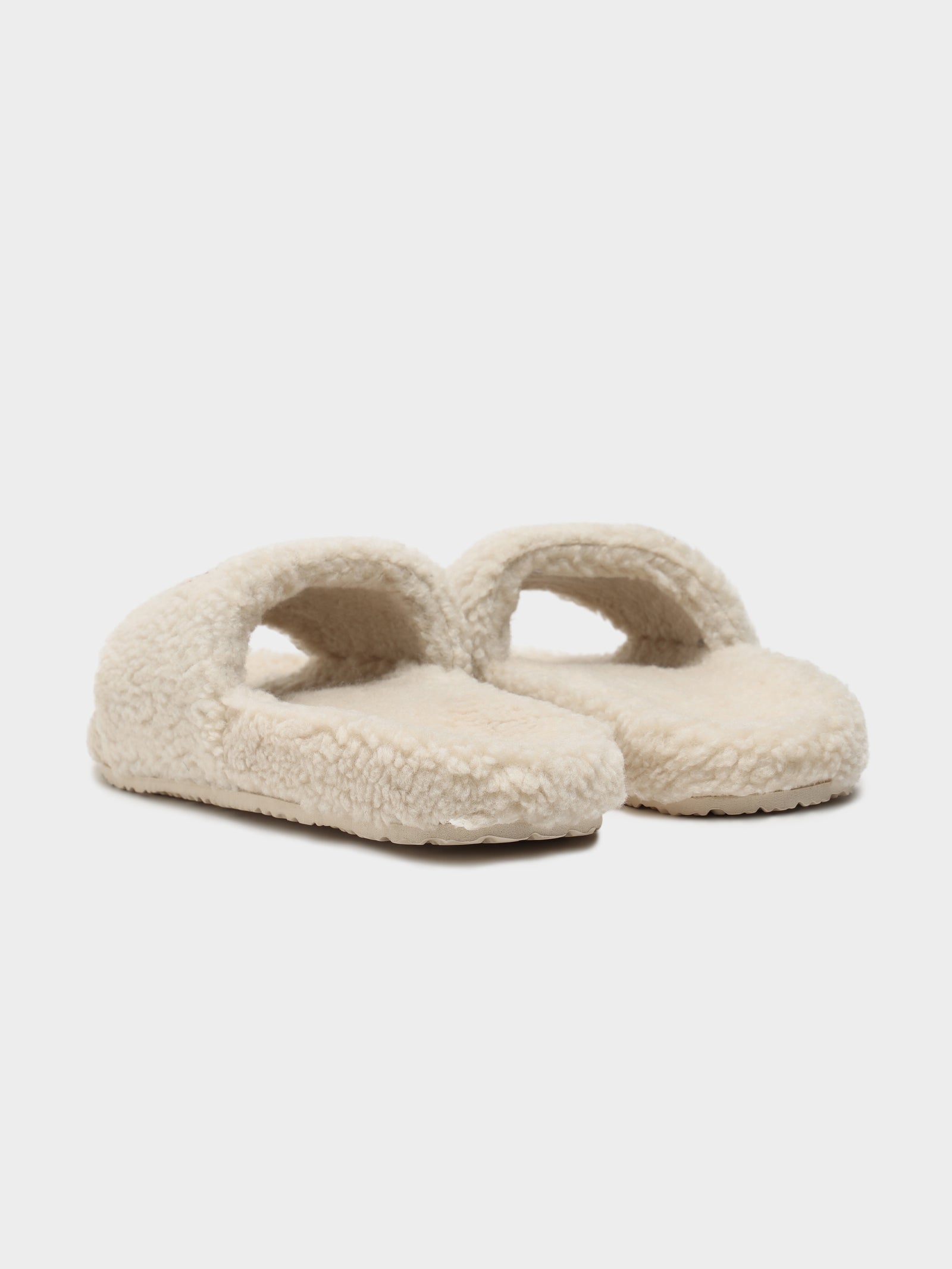 Womens Tommy Jeans Flag Sherpa Slides