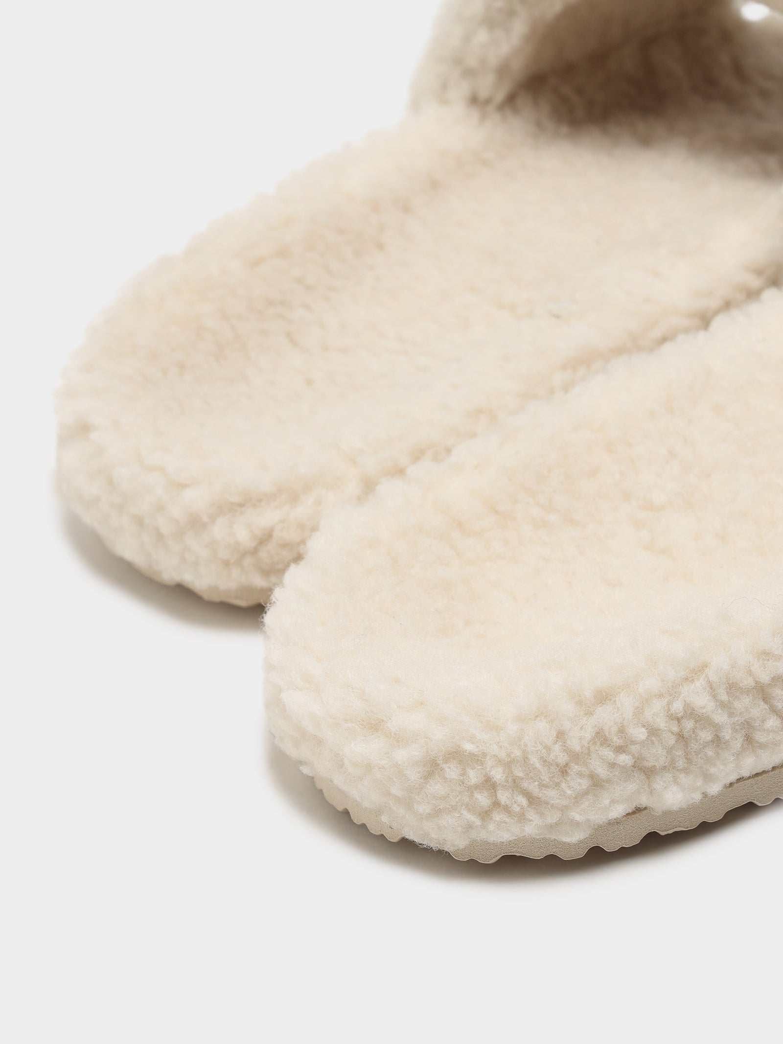 Womens Tommy Jeans Flag Sherpa Slides