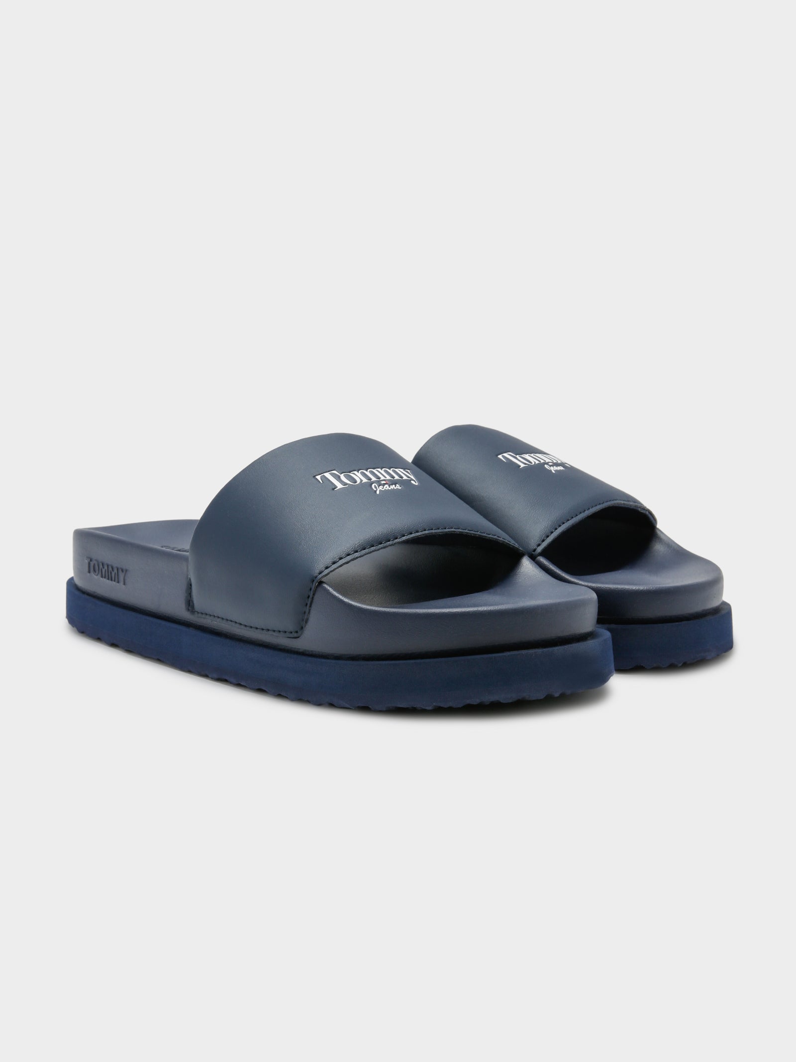 Womens Logo Flatform Pool Slides