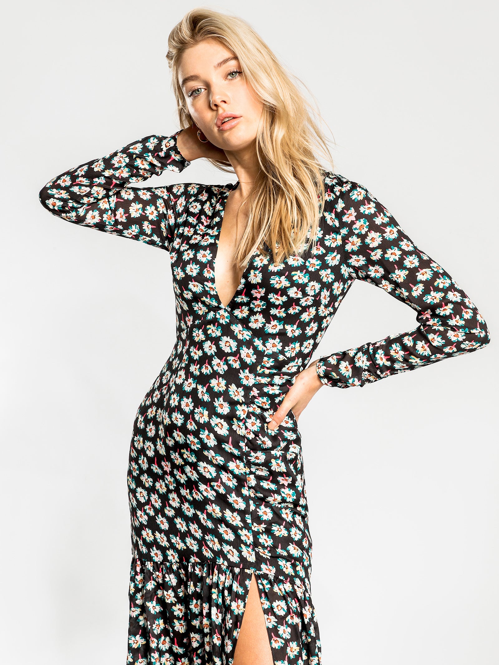 Kalani Long Sleeve Midi Dress