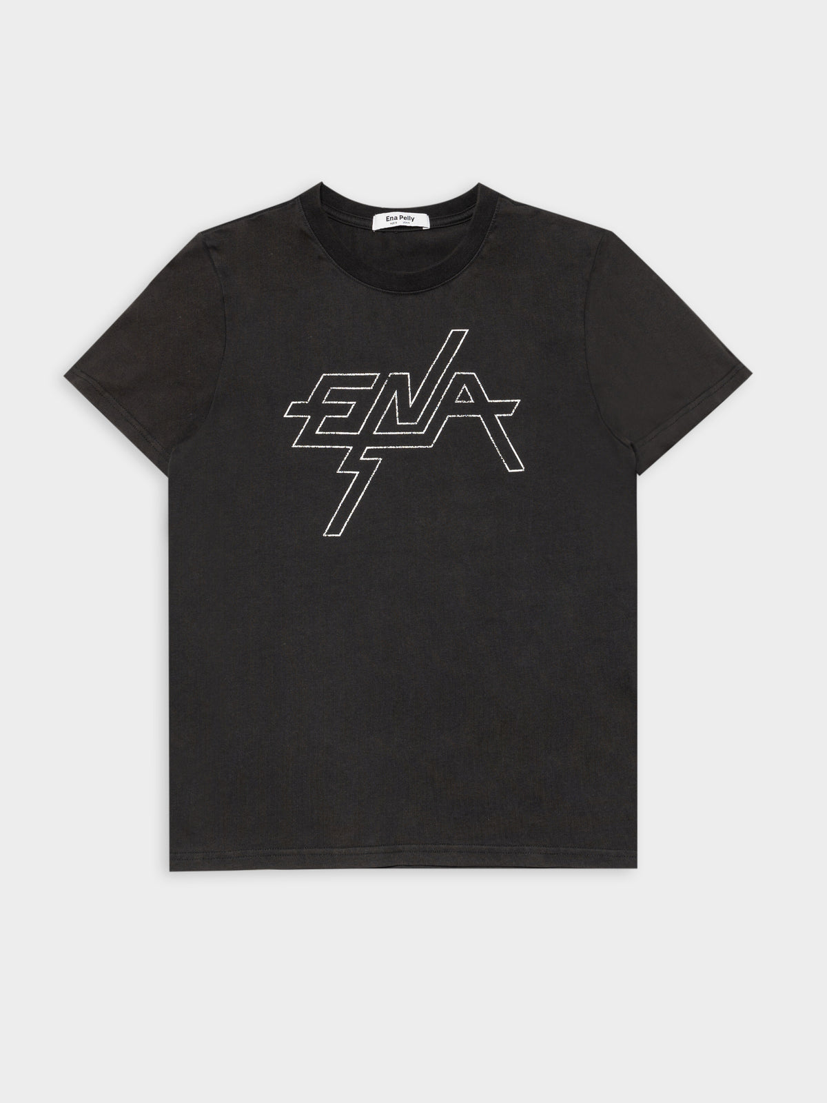Graphic T-Shirt in Washed Black