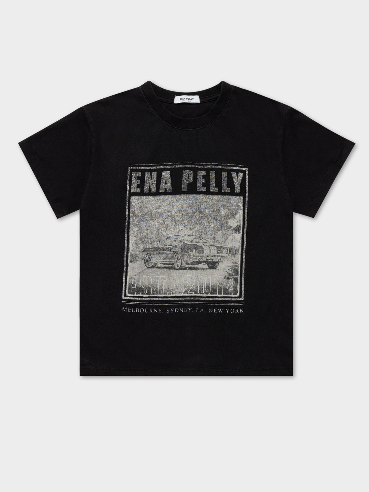 Car Ride T-Shirt in Washed Black