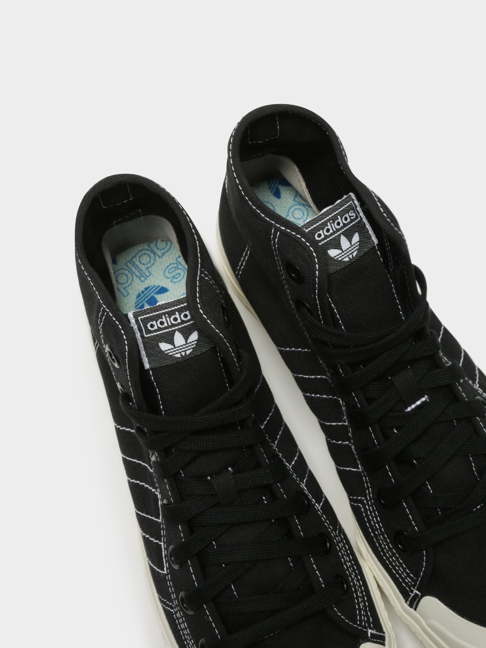 Adidas Mens Nizza High Top Sneakers Black Glue Store