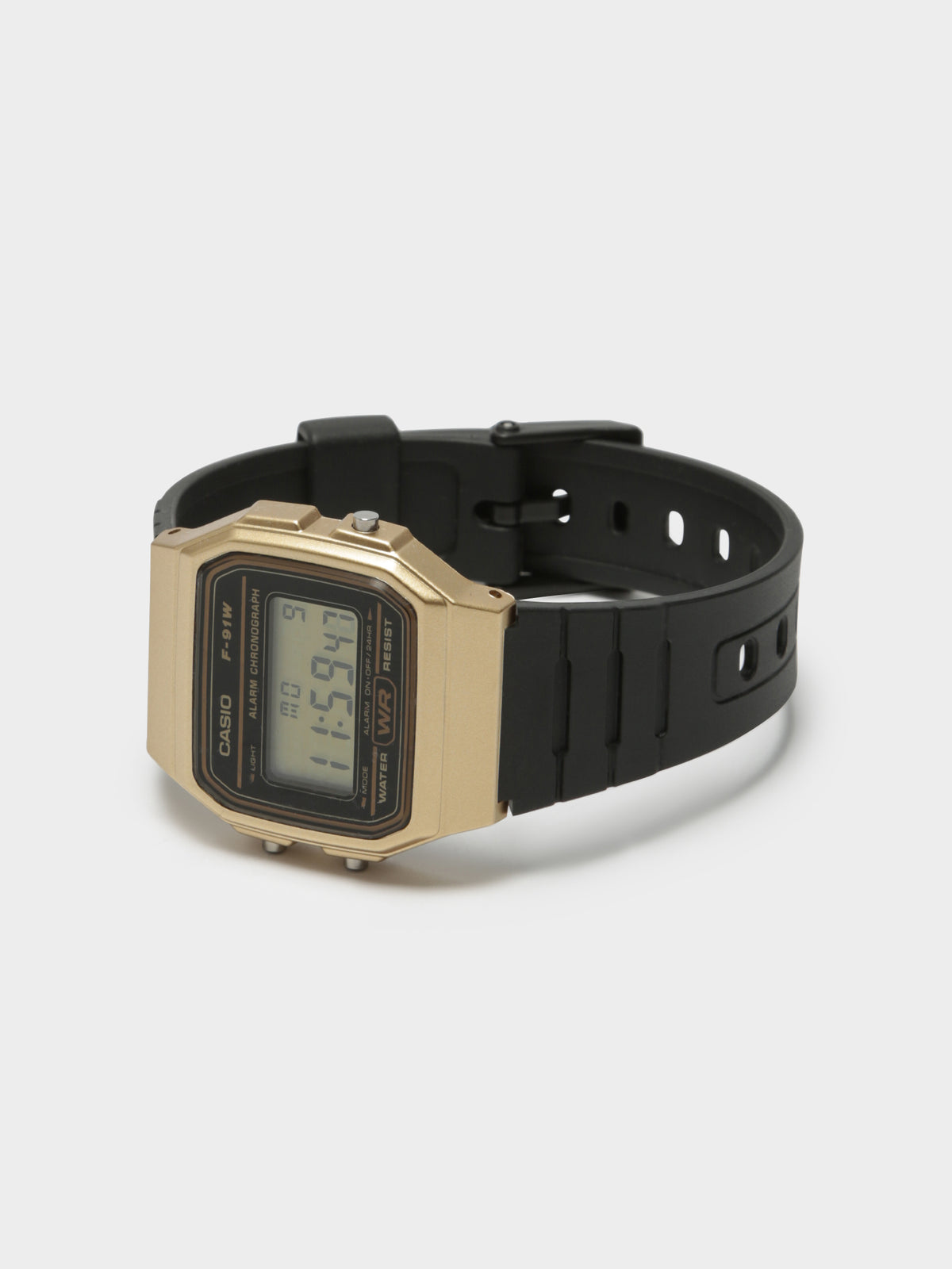 Mens Digital Vintage Watch in Black &amp; Gold