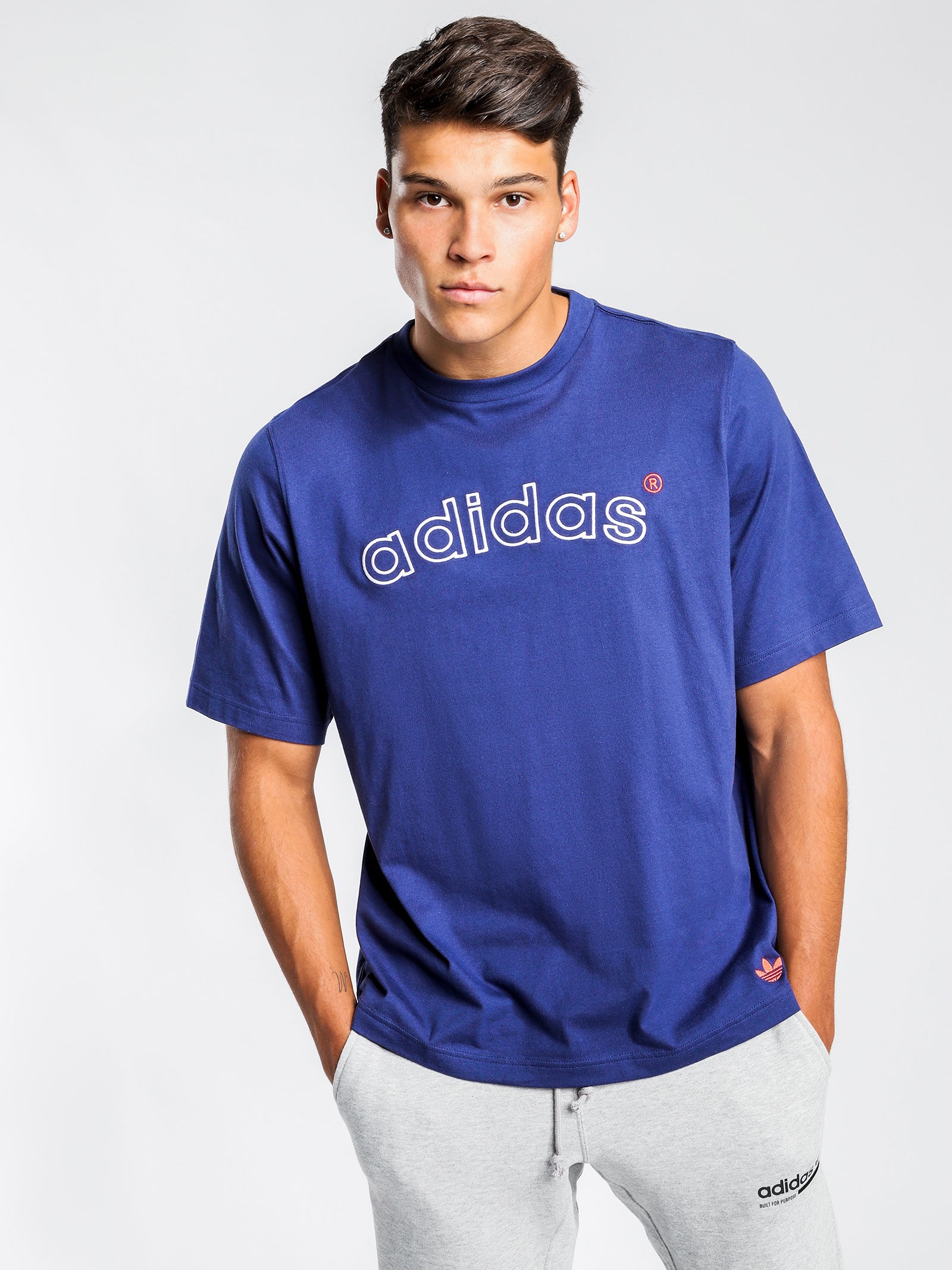 adidas archive logo tee