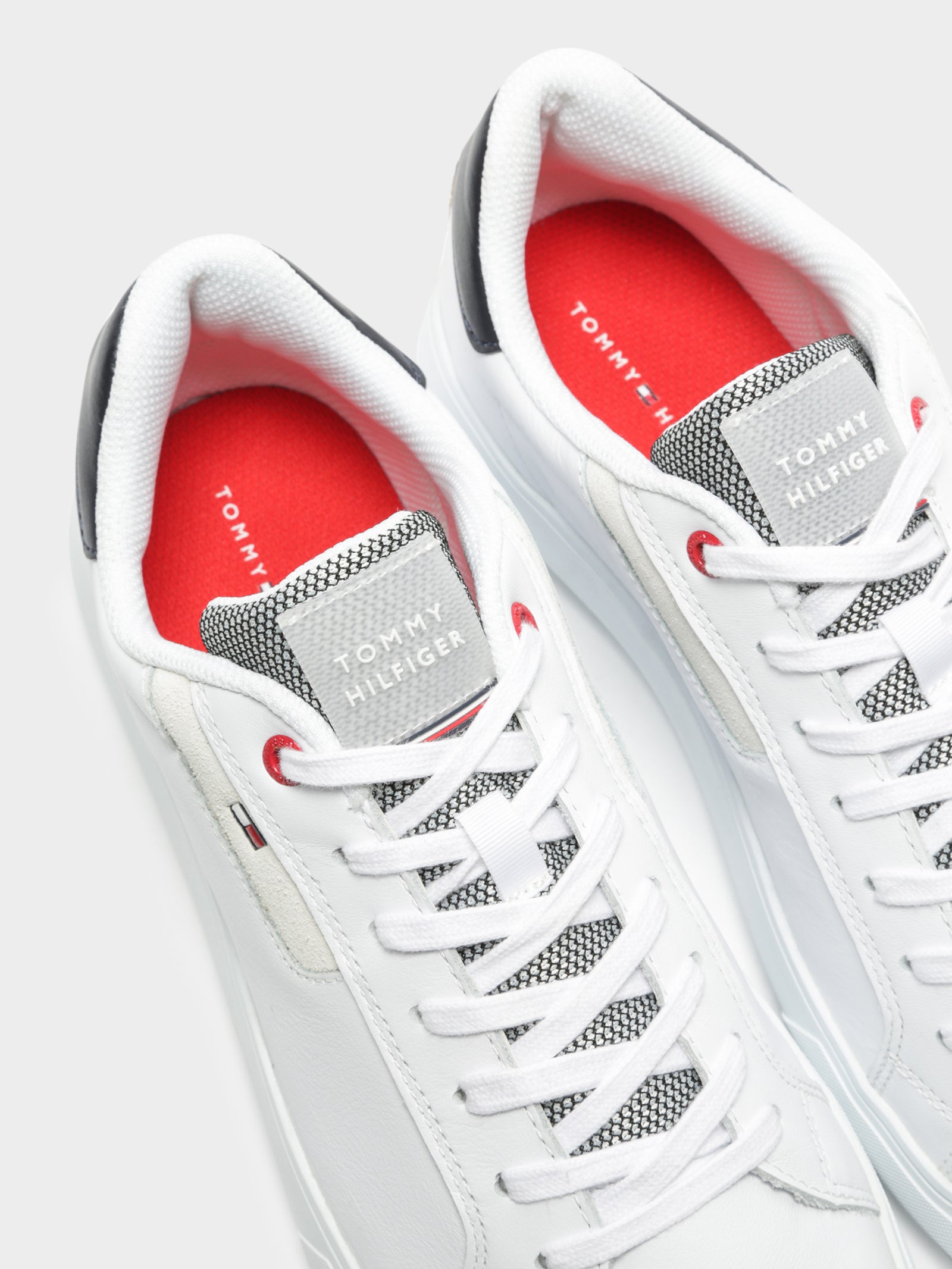 Mens Essential Leather Cupsole Sneakers