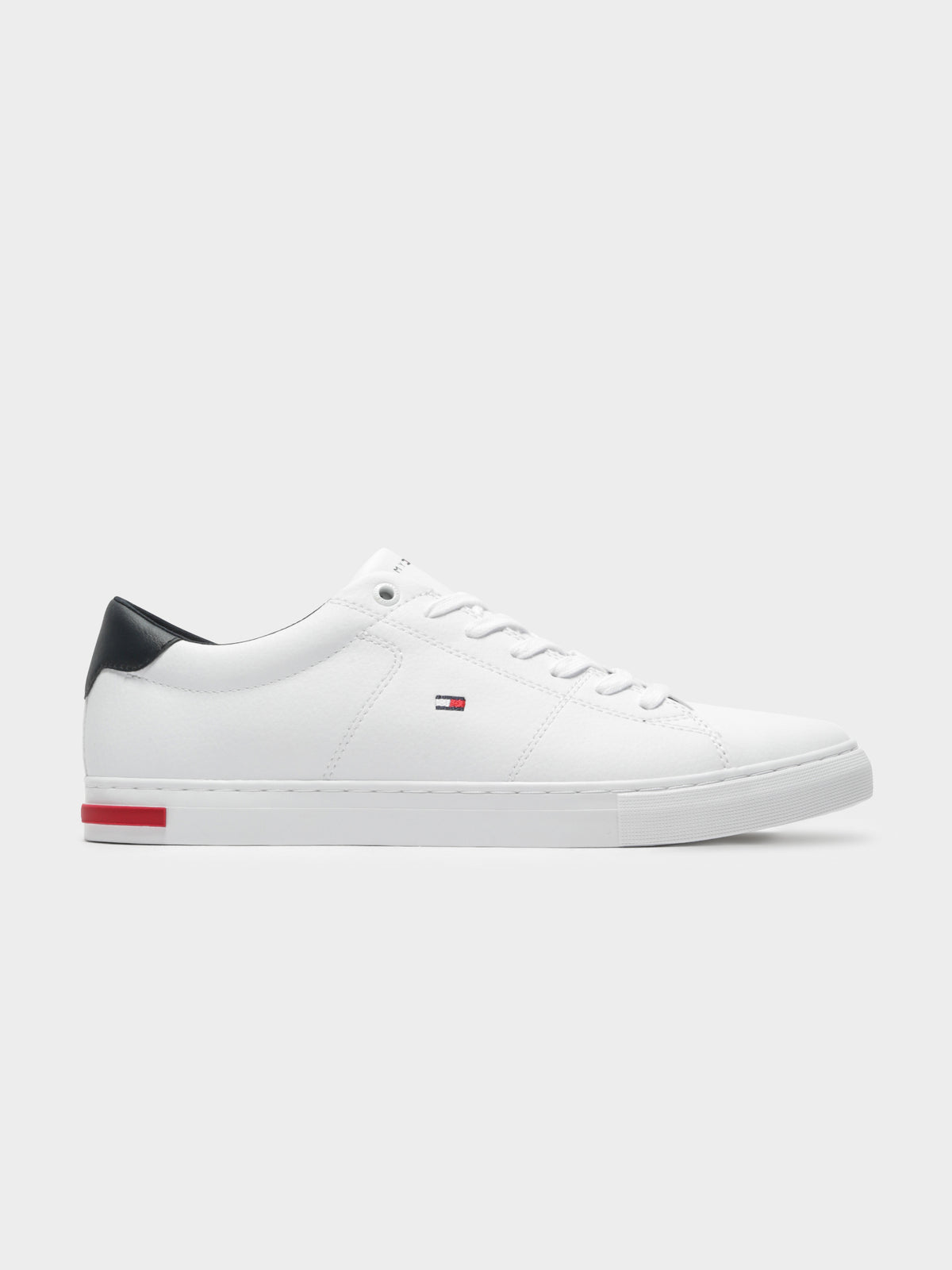 Essential Leather Detail Vulc Sneakers in White