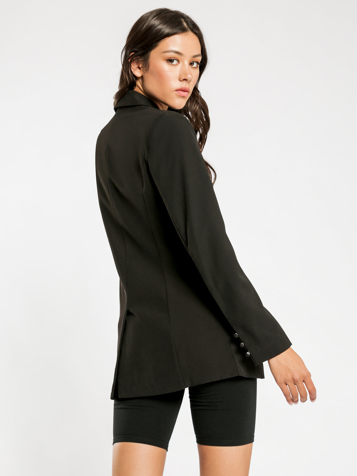 Remy Fitted Blazer in Black