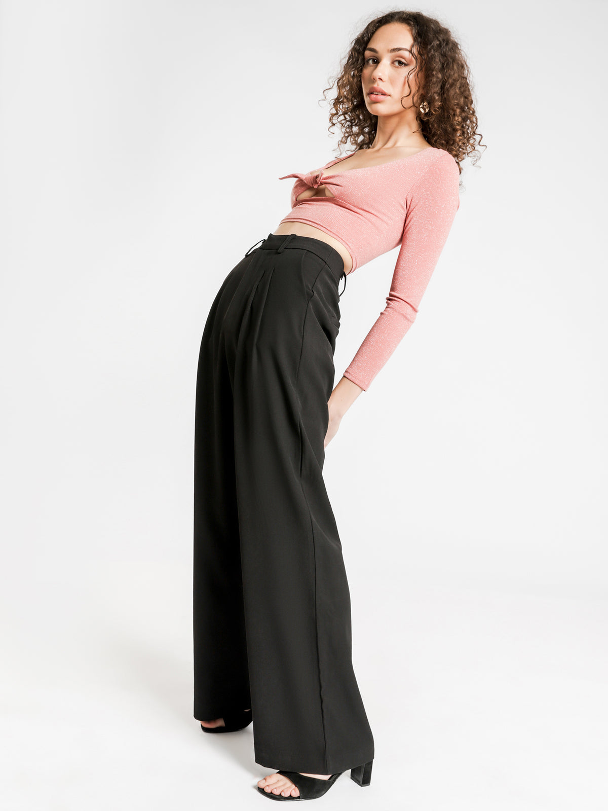 Remy Straight Trousers in Black