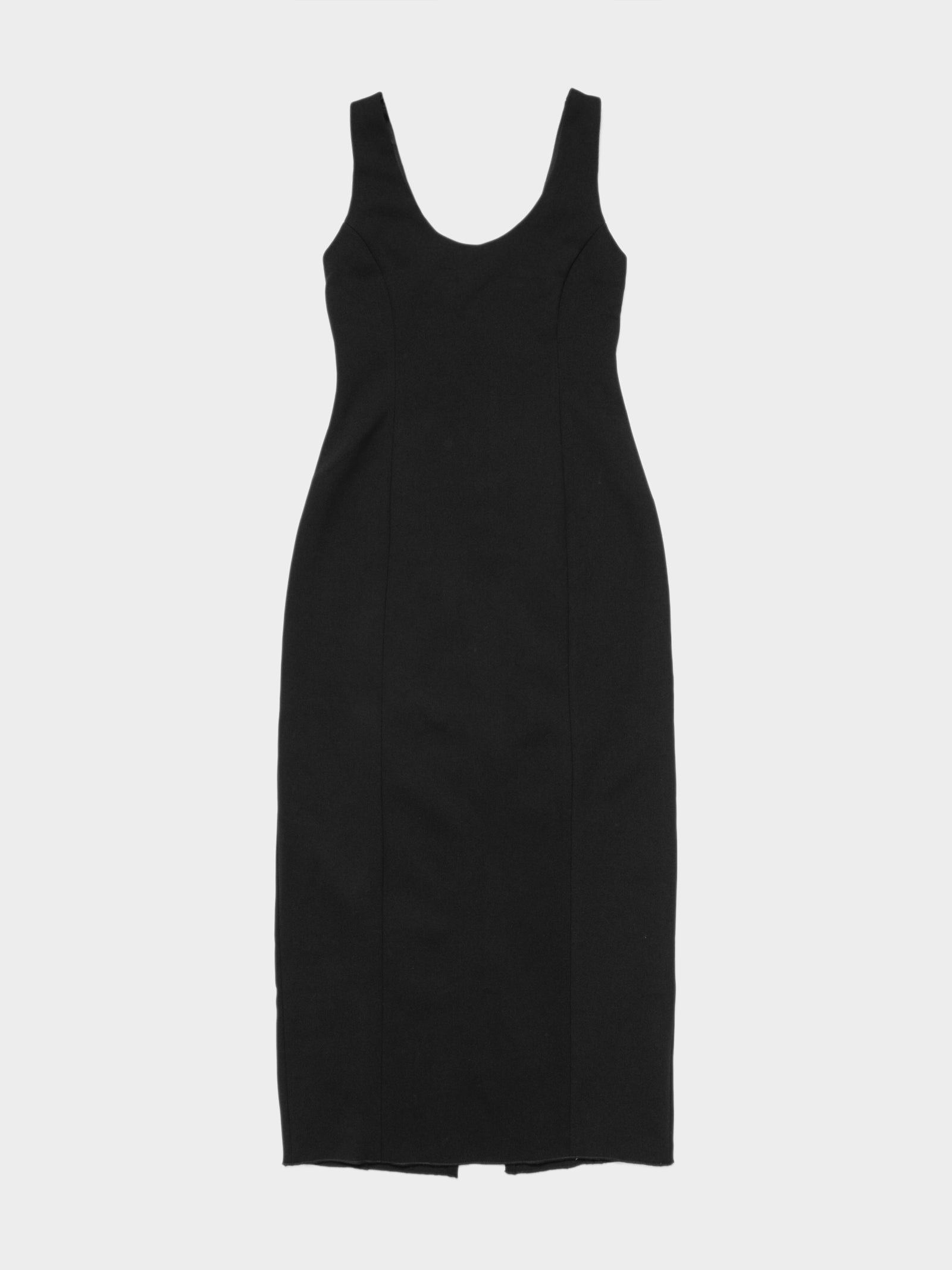 First Mse Keisha Bonded Midi Dress Black Glue Store
