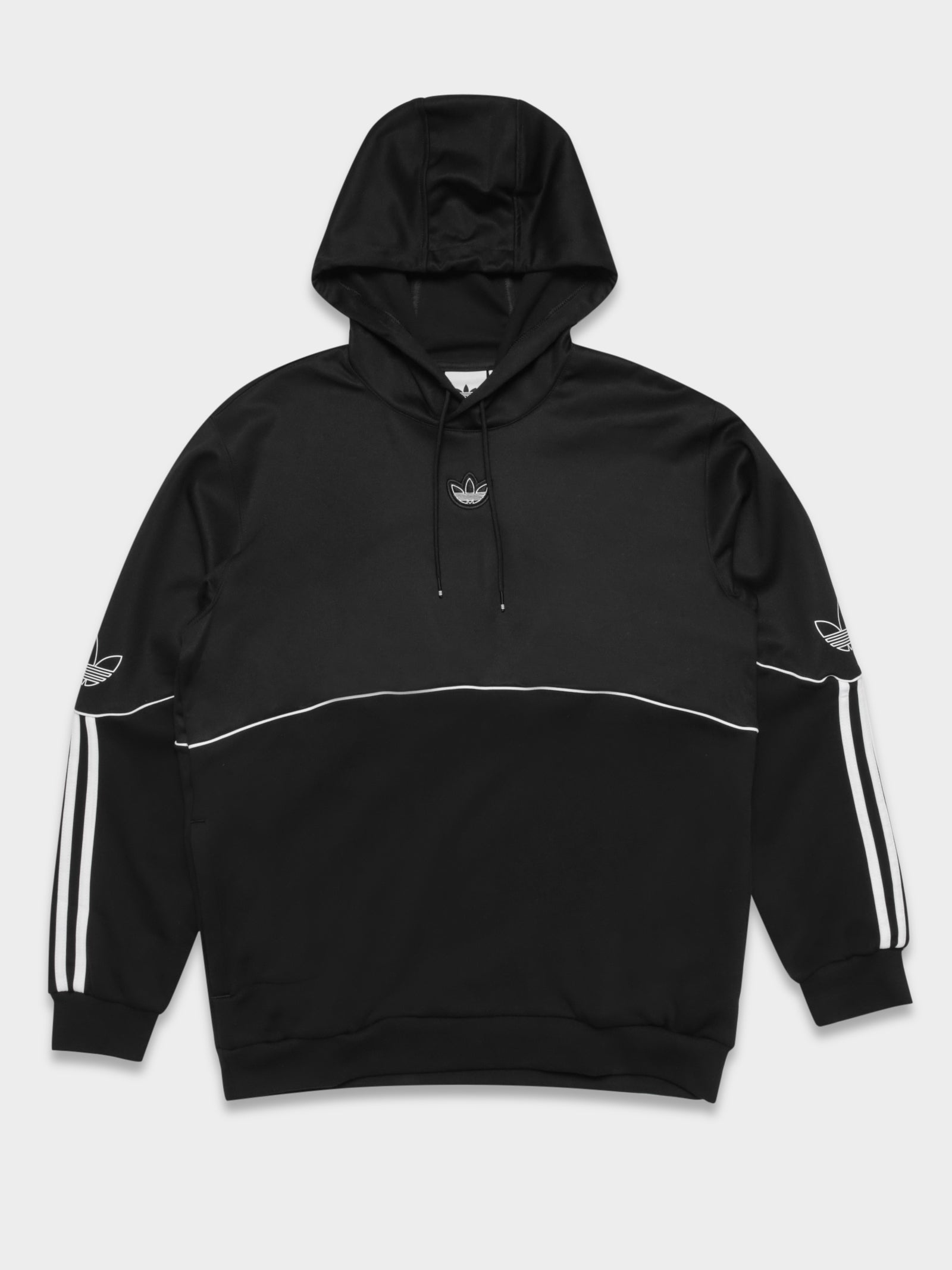 Stripes Adidas Originals Outline Hoodie Herren Long Sweatshirt