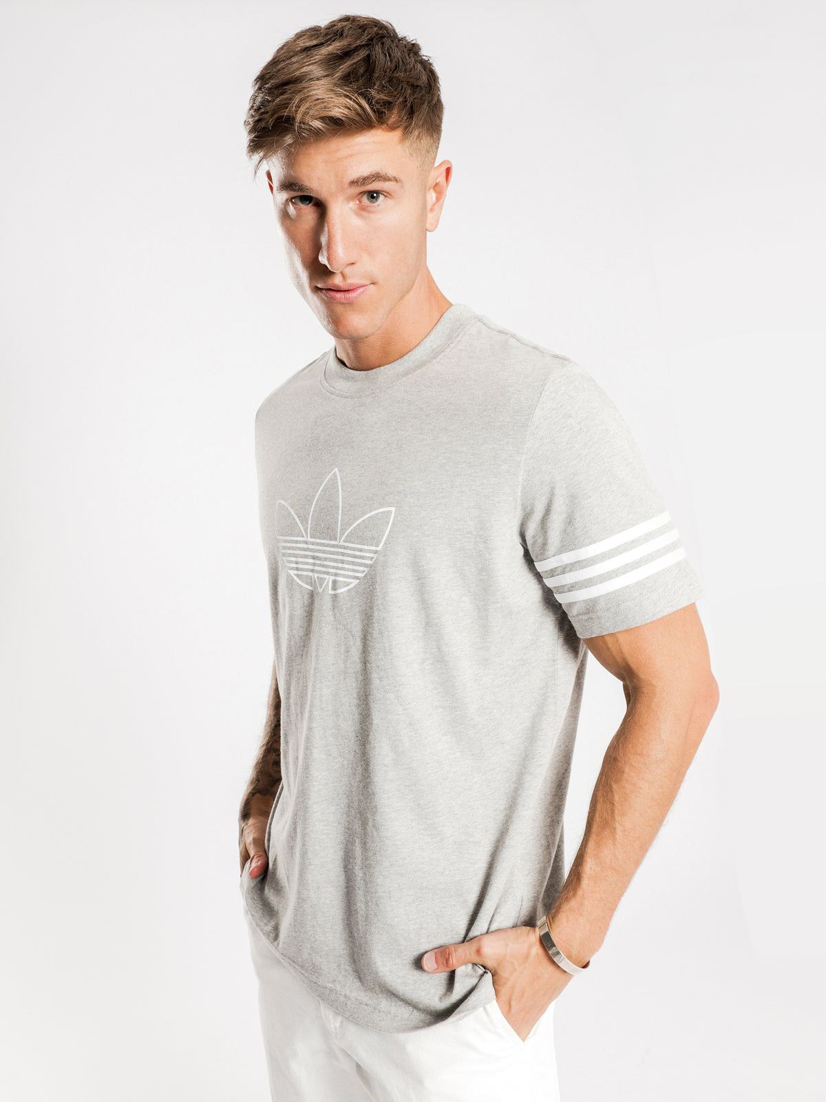 Outline T-Shirt in Grey