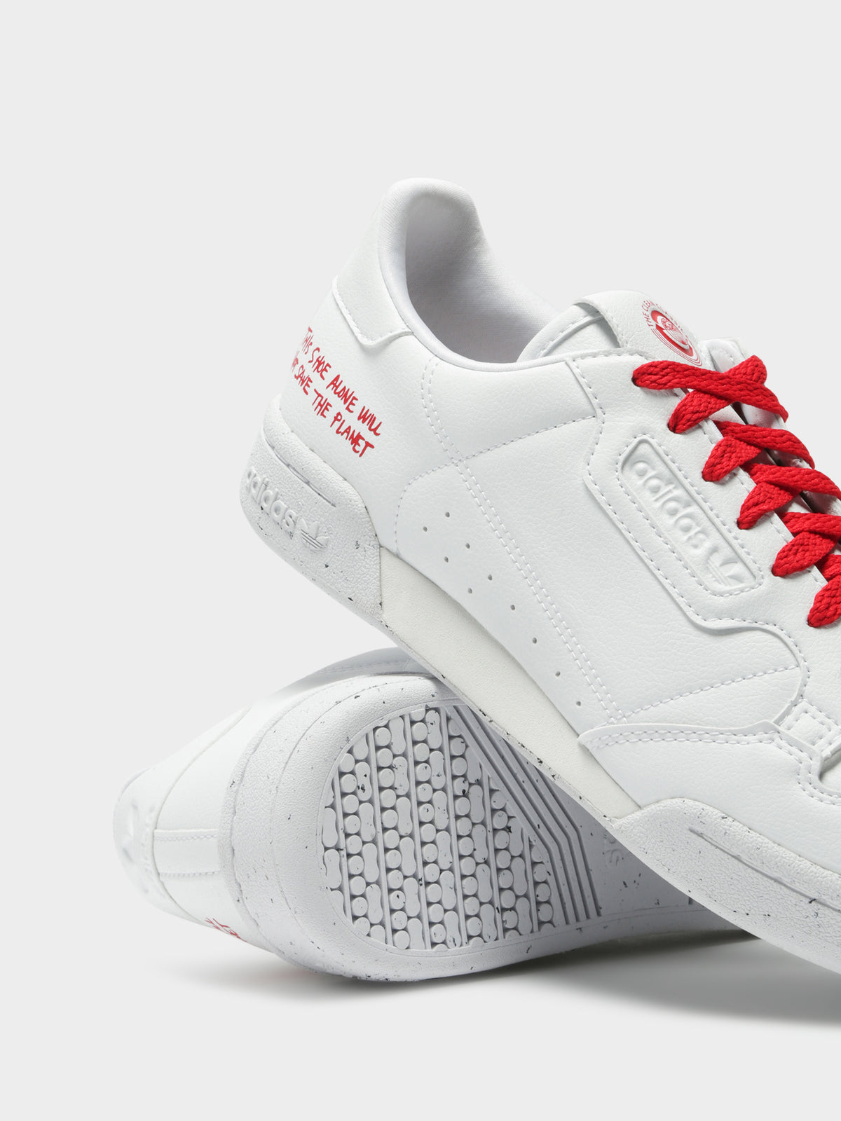 Unisex Continental 80 Sneakers in White &amp; Scarlet