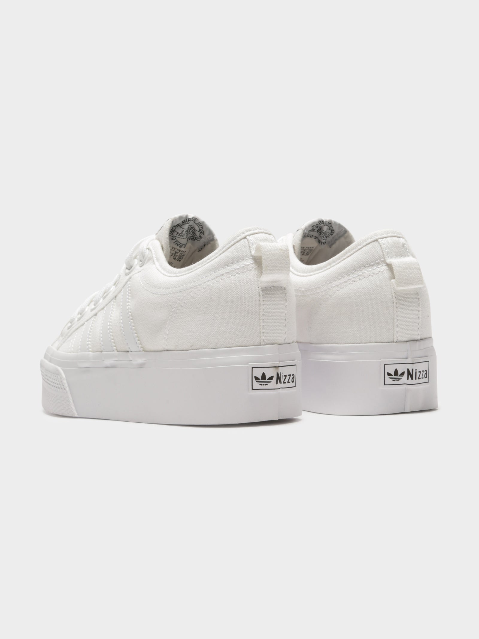 Adidas Womens Nizza Platform Sneakers White/White