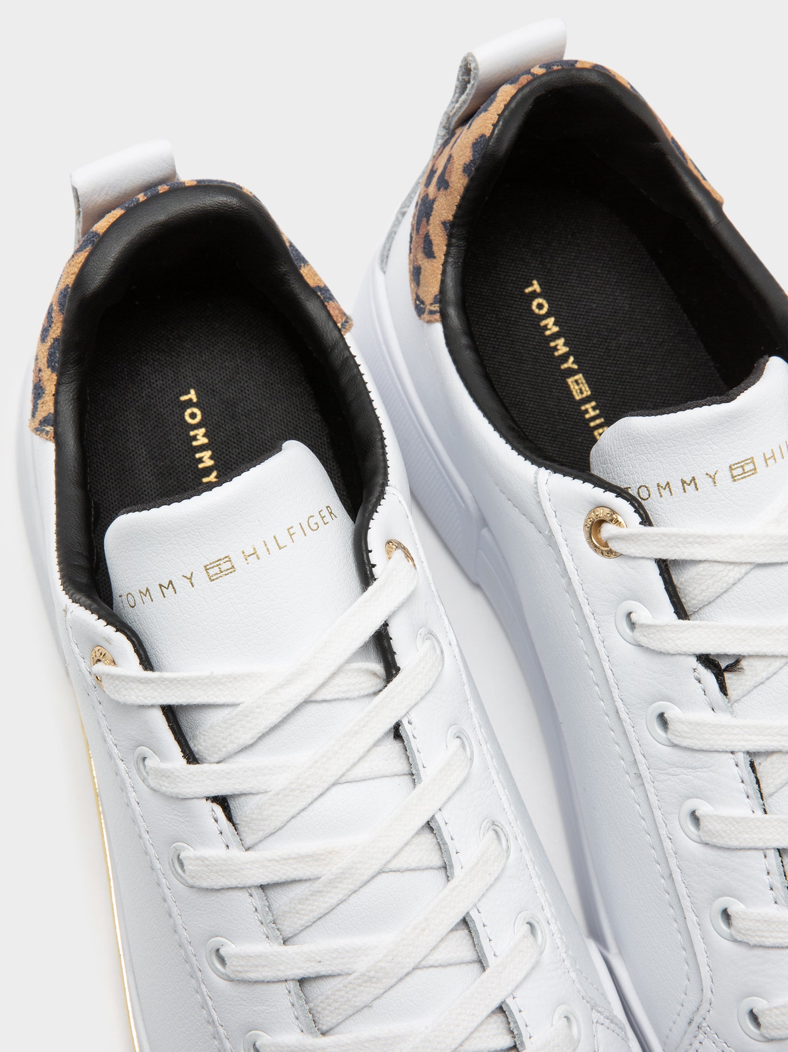 Womens Branded Leopard Print Trainers