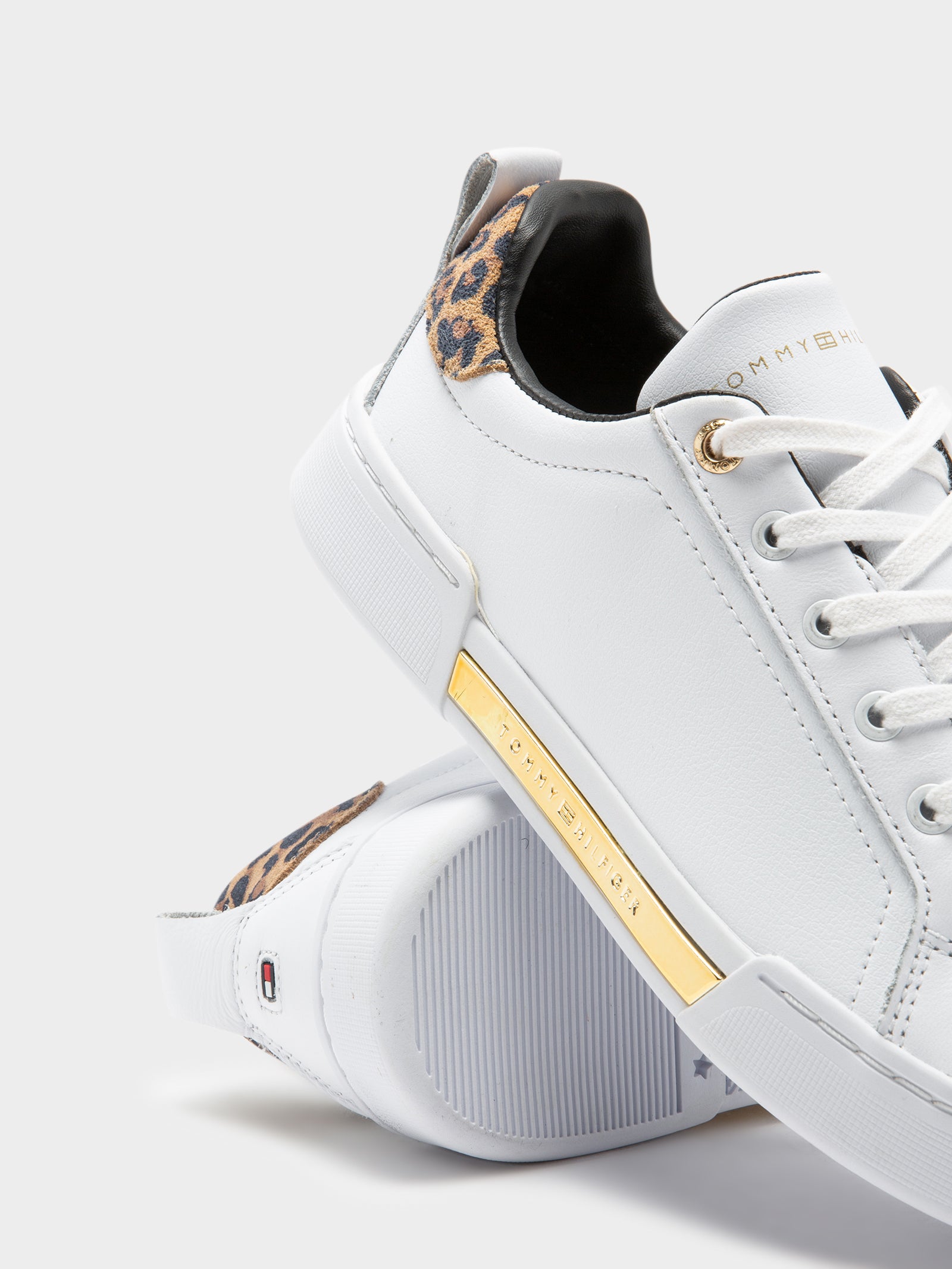 Womens Branded Leopard Print Trainers