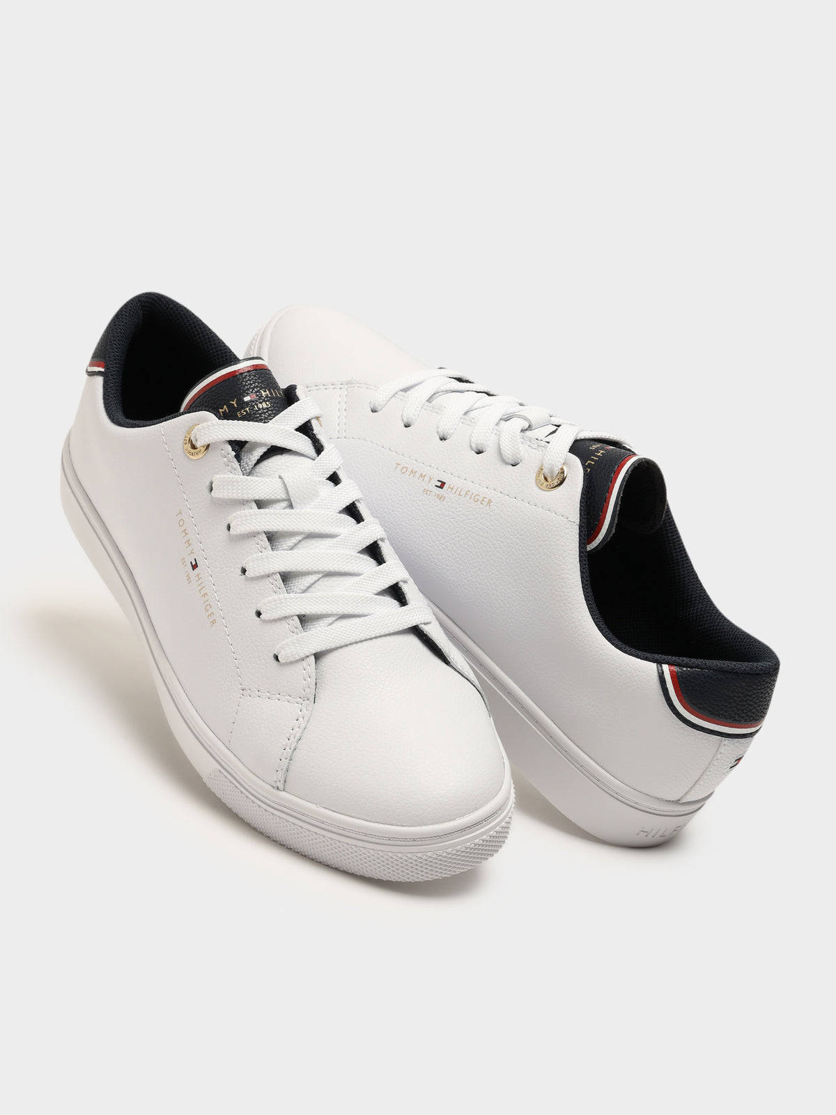Womens Easy Sneaker in White &amp; Navy