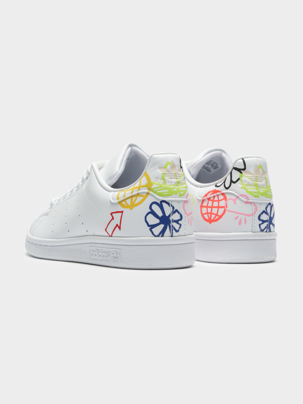 Womens Stan Smith Sneakers in White &amp; Halo Ivory