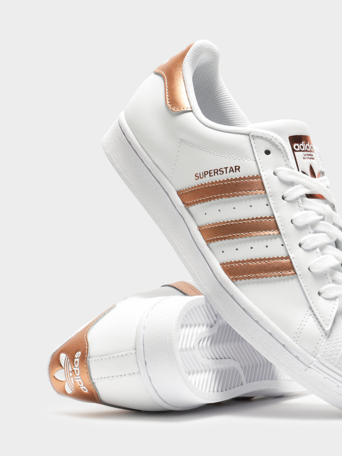 Adidas Womens Superstar Sneakers White/Rose | Glue Store Adidas Womens Superstar Sneakers White/Rose | Glue Store