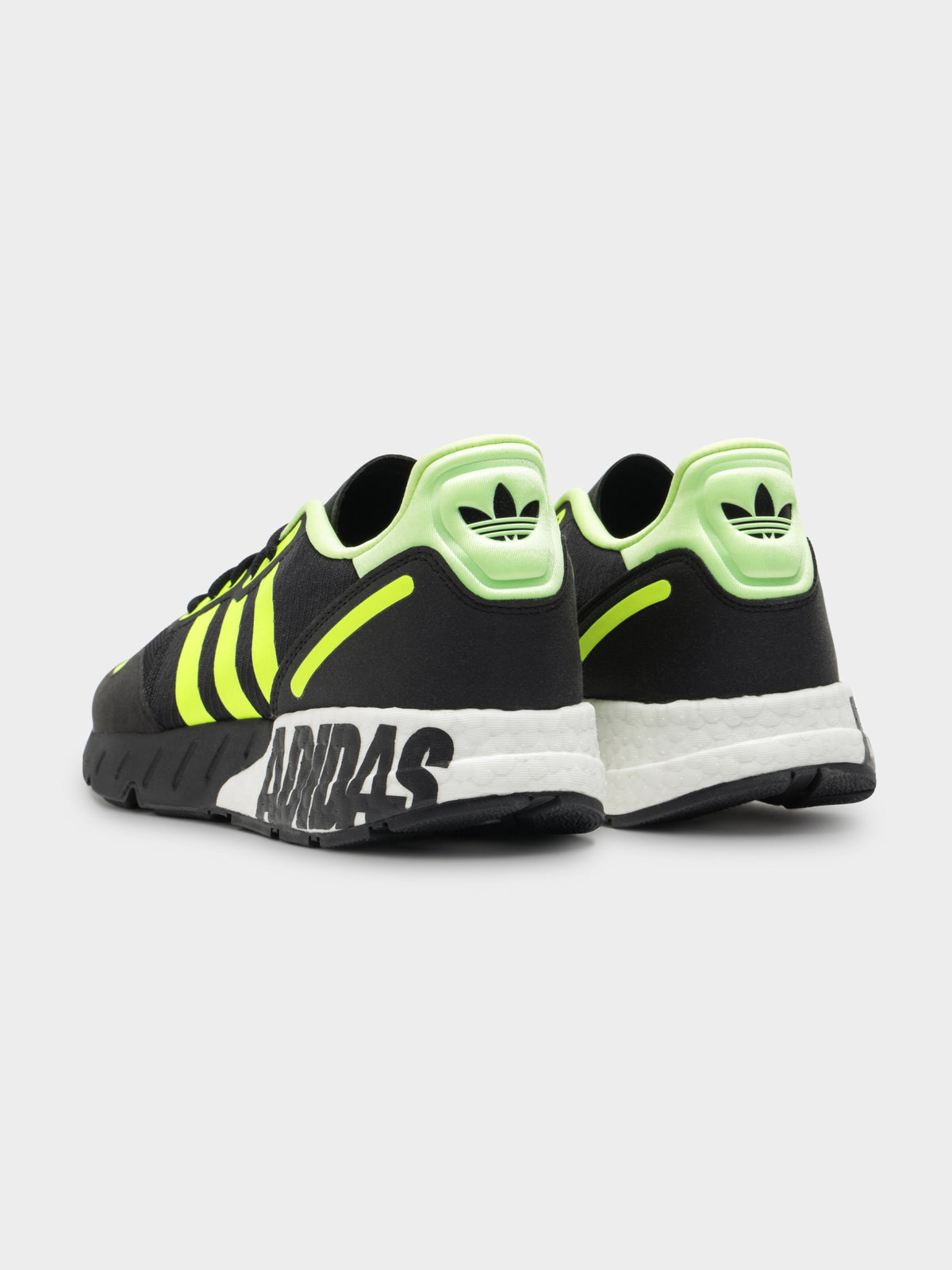 Mens ZX 1K Boost Sneakers in Black &amp; Yellow