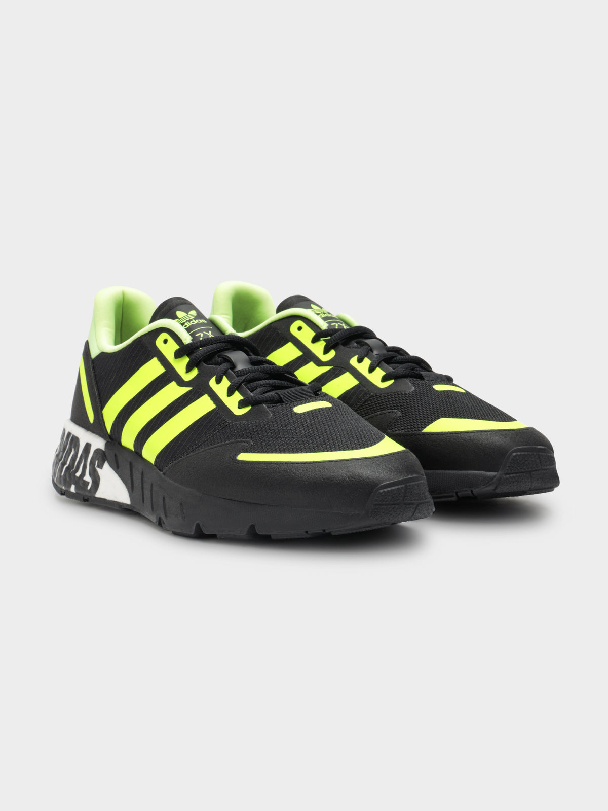 Mens ZX 1K Boost Sneakers in Black &amp; Yellow