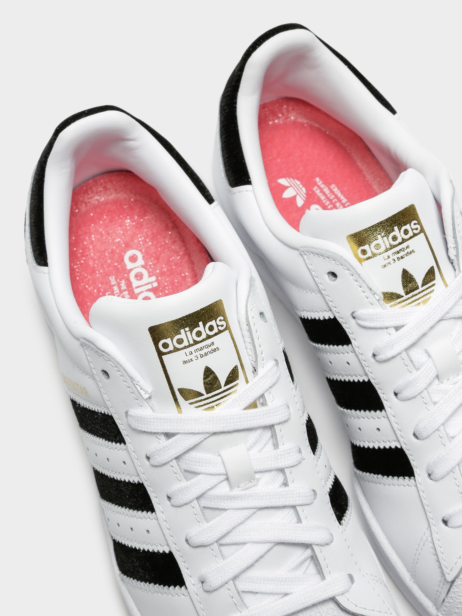 Adidas Unisex Superstar Heart Sneakers White/Pink
