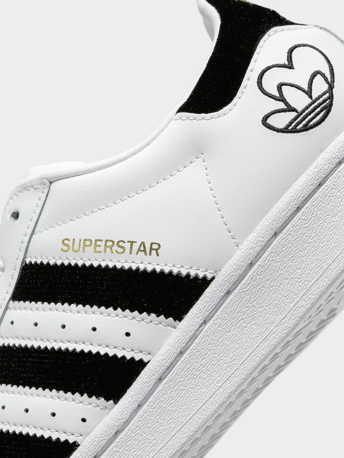 Womens Superstar Sneakers in White &amp; Black