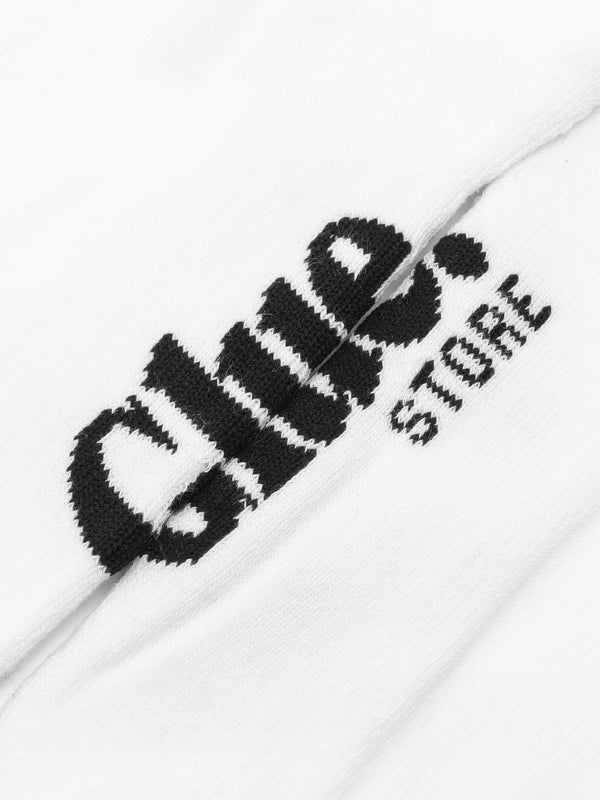 3 Pairs of Crew Socks in White - Glue Store