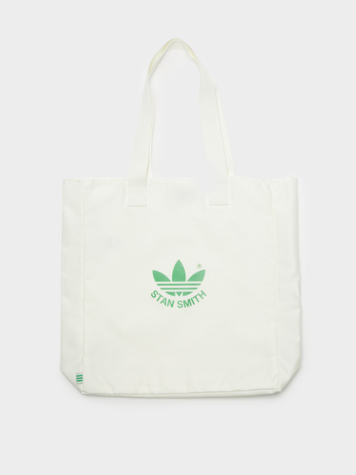 Mens Stan Smith Shopper Tote Bag in White &amp; Green