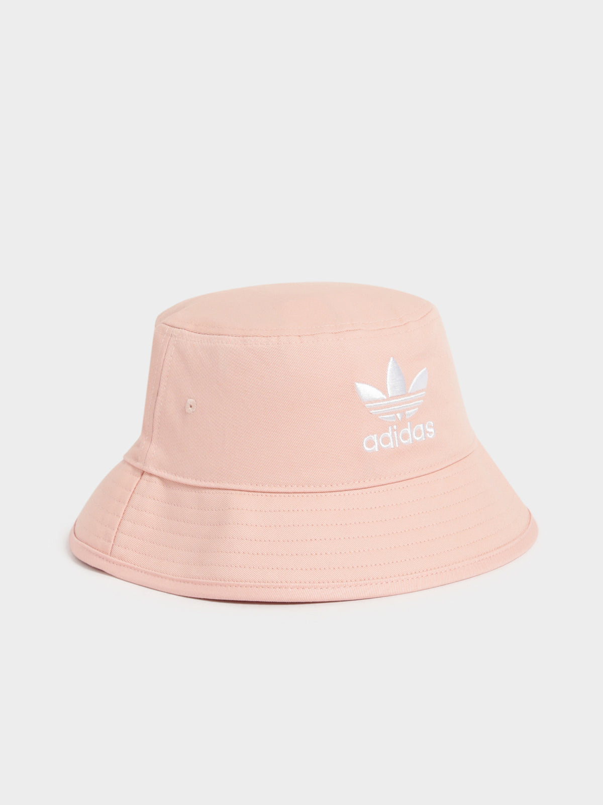 Bucket Hat in Vapour Pink &amp; White
