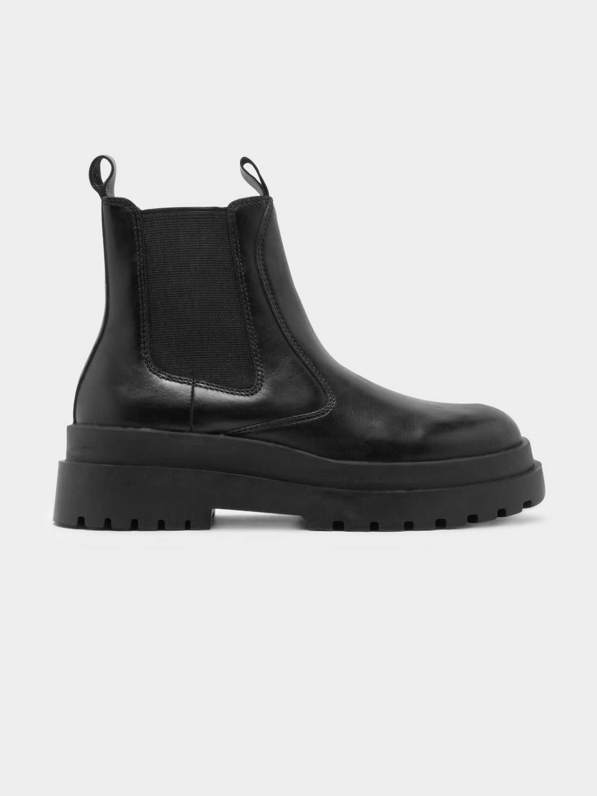 Womens Trek Leather Boot in Black
