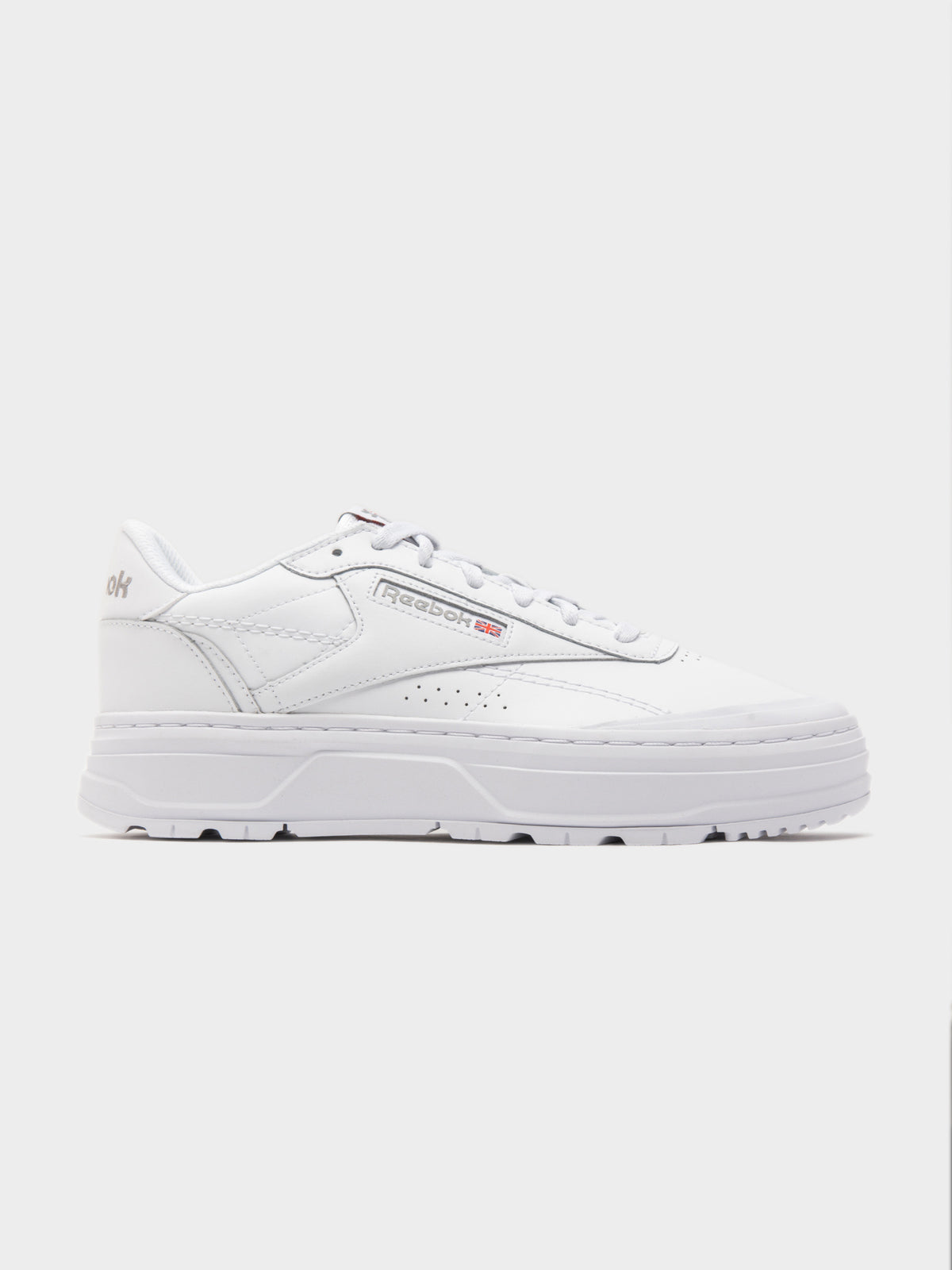 Womens Club C Double GEO Sneakers in White