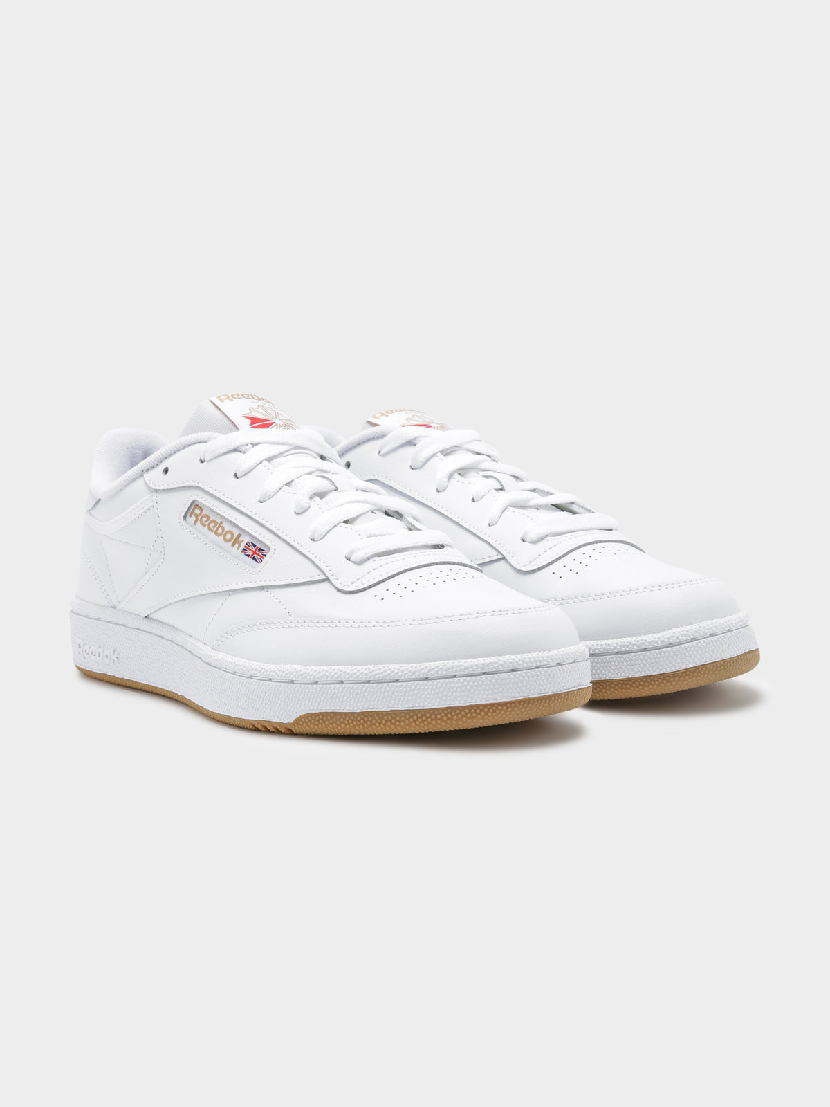 Unisex Club C 85 Sneakers in White &amp; Ecru