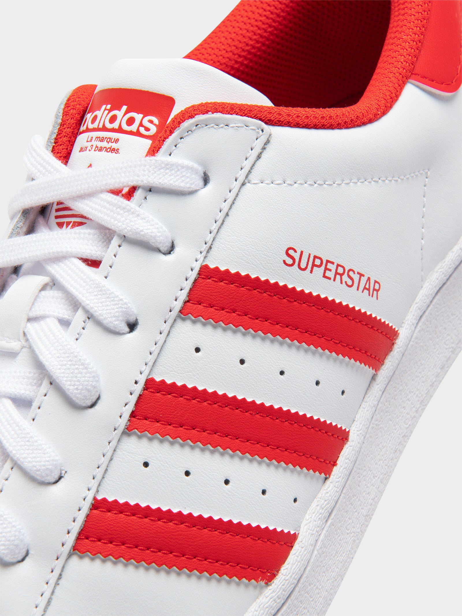 Adidas Unisex Superstar Shoe White/Red | Glue Store Adidas Unisex Superstar Shoe White/Red | Glue Store