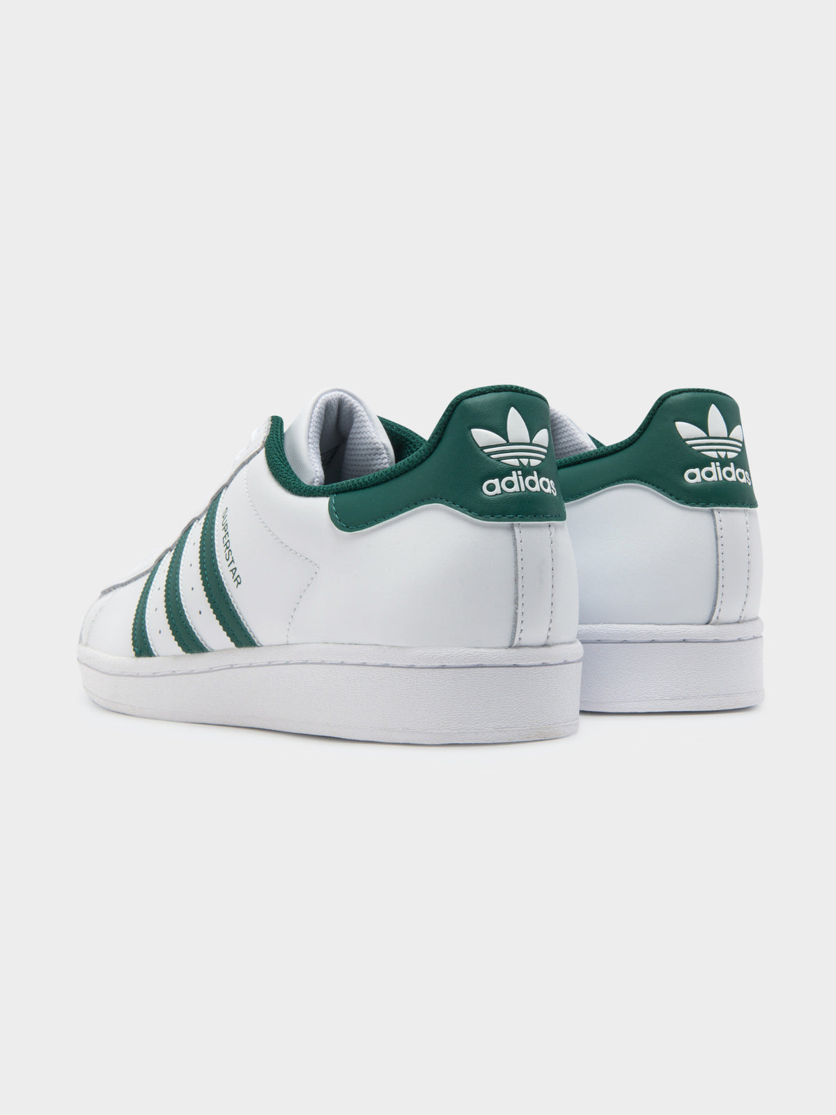 Unisex Superstar Shoe in Green &amp; White