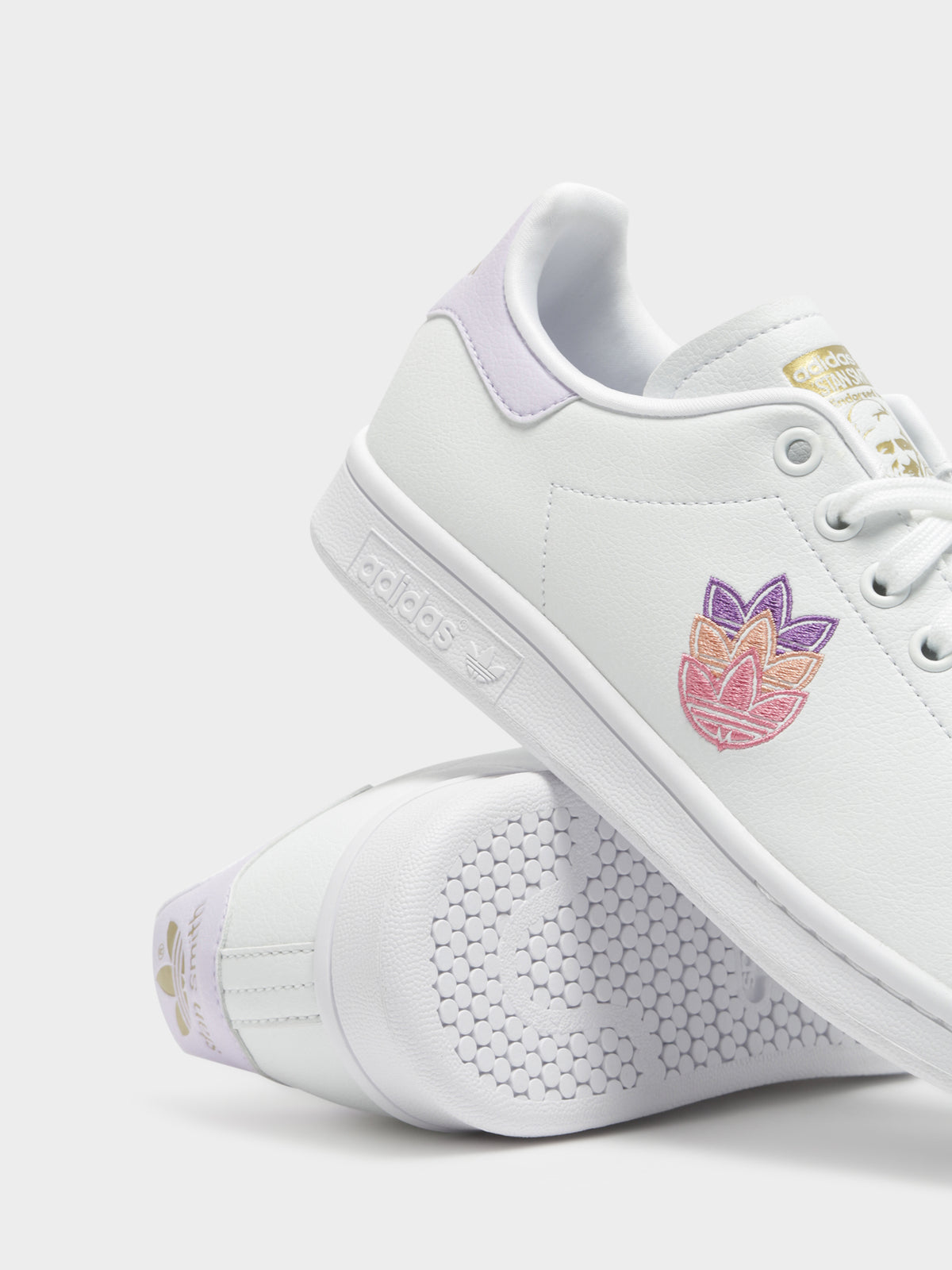 Adidas Womens Stan Smith Sneakers | White/Purple