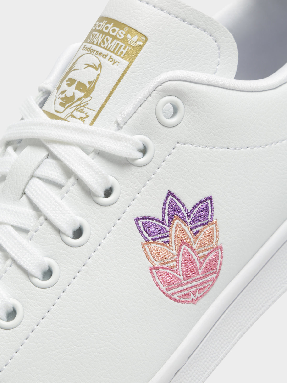 Adidas Womens Stan Smith Sneakers | White/Purple