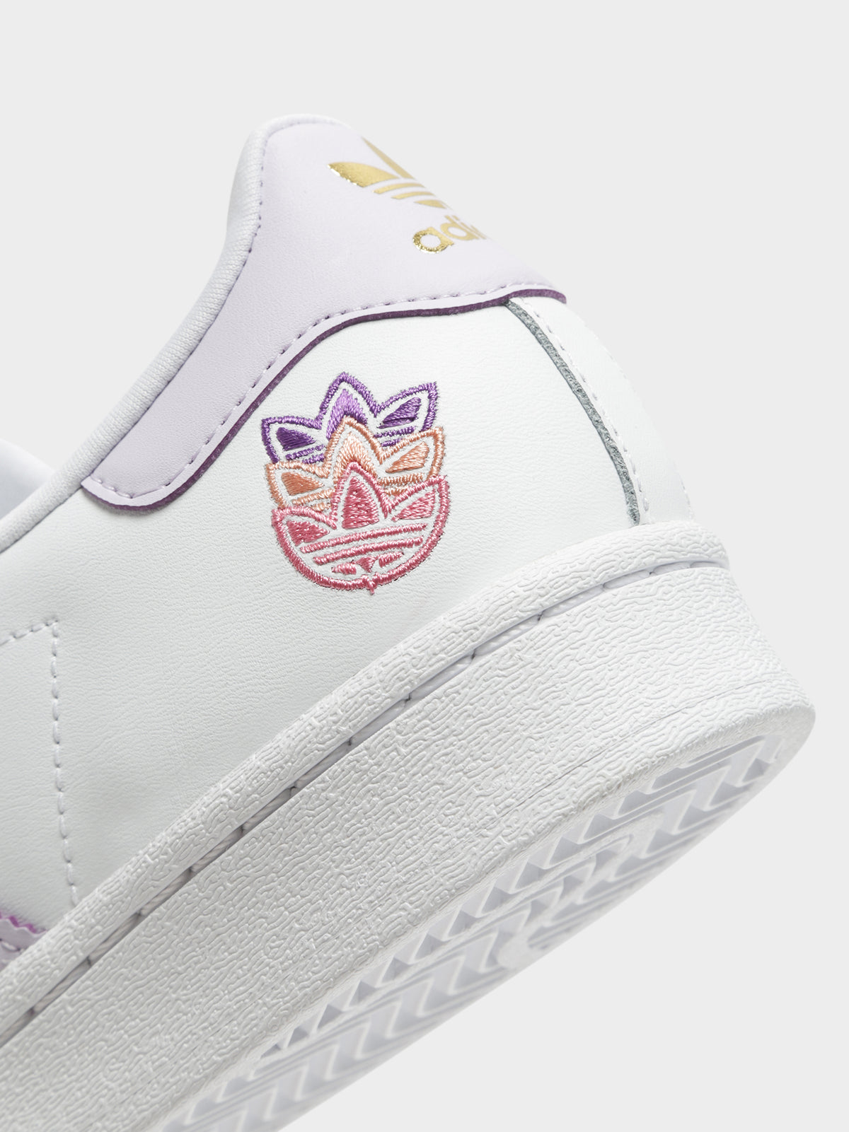 Adidas Womens Superstar Sneakers | White/Purple