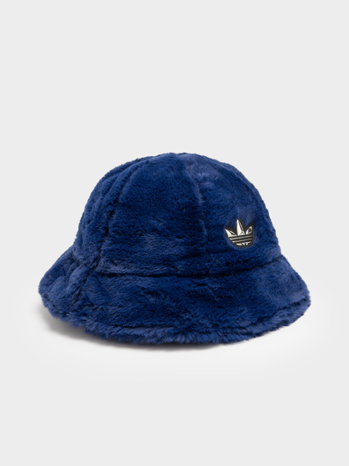 SPRT Faux Fur Bucket Hat in Victory Blue